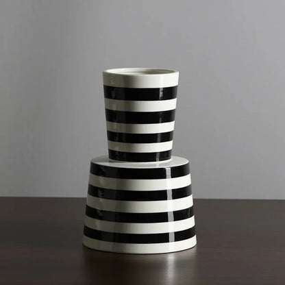 Black & White Ceramic Vase