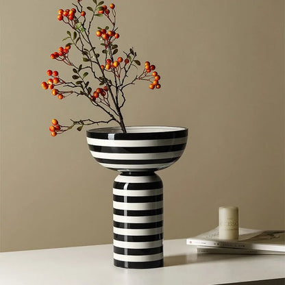 Black & White Ceramic Vase