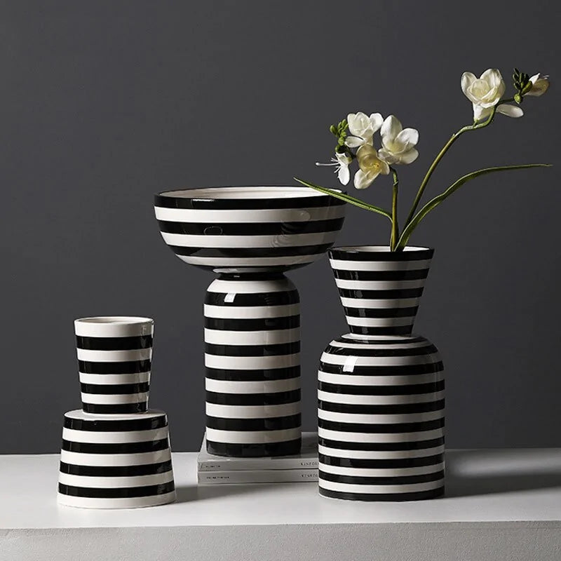 Black & White Ceramic Vase