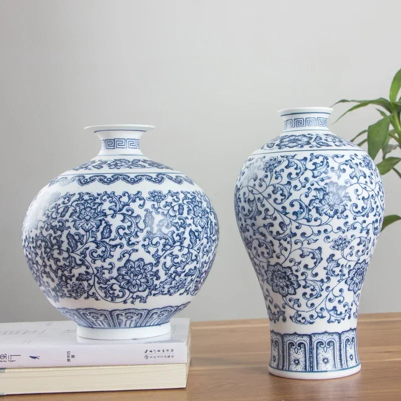 Blue and White Porcelain Vase