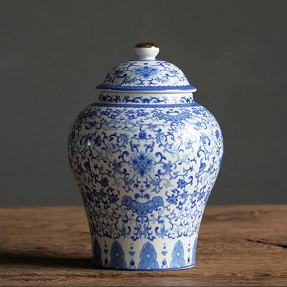 Ceramic Glazed Ginger Jar