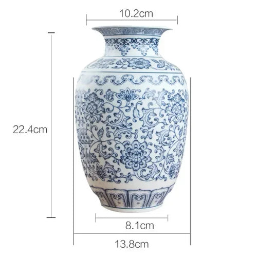 Blue and White Porcelain Vase