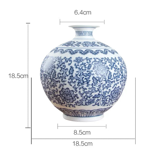 Blue and White Porcelain Vase